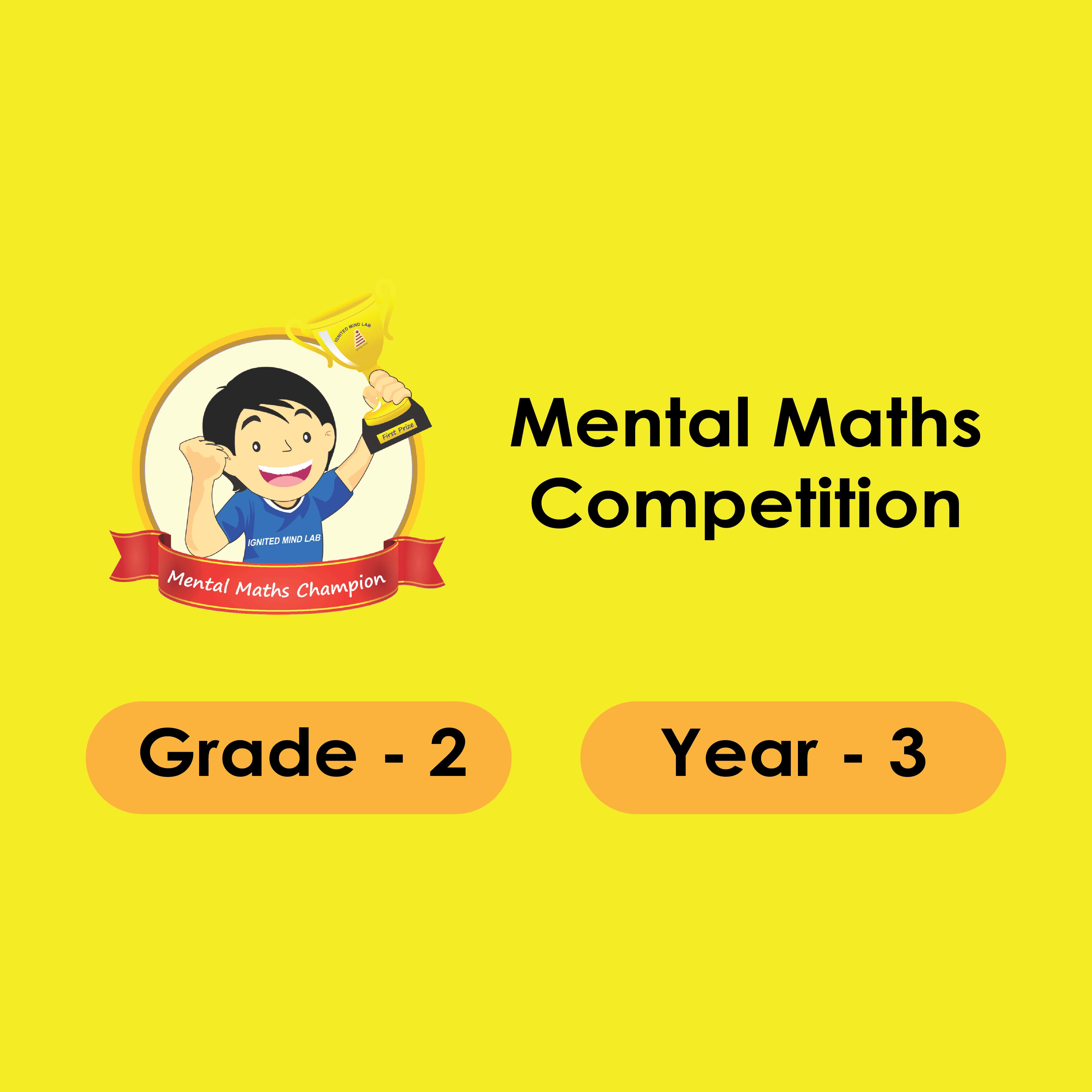 Mental Maths Competition 2024 - Grade 2 (Year 3)